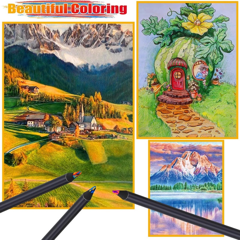 KUCHEY Valentines Day Gifts for Kids Classroom, Easter Basket Stuffers Essentials for Teen Girl Boys Art Supplies Trendy Stuff 12 Colored Rainbow Pencils, Birthday Party Favors Arts and Crafts 8-12 Year Old - Image 5